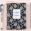 Navy cherry blossom - Premium flower pattern weekly undated journal