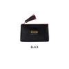 Black - Merci tassel zipper large pouch