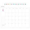 Monthly plan - 2017 Licoco flower pattern dated diary
