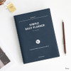 Navy - Seize the day wirebound daily undated planner
