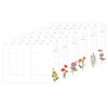 Monthly plan - Ardium Flower art weekly undated diary scheduler
