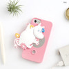 Pink - Moomin case for iphone 6 6S 7 with round mirror