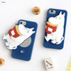 Navy - Moomin case for iphone 6 6S 7 with round mirror