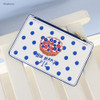 Blueberry - Rim zipper flat card case holder