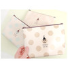 Falling in love day dot pattern zipper pouch 