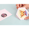 Fashionable animal look book sticker set 