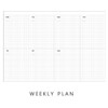 Weekly plan - Dear my day one month undated diary 