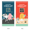 Color of Indigo Monster's checklist desk notepad