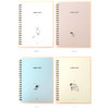 Color of 2young Soonhan 4 color index wirebound lined notebook