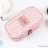 Cherry blossom - Cosmetic makeup double side zipper pouch
