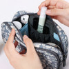 Band pocket - Cosmetic makeup double side zipper pouch