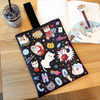 Black patch - Choo Choo cat cori zipper tote bag