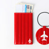 Red - Fenice Airplane enamel RFID blocking medium passport cover 