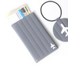 Gray - Fenice Airplane enamel RFID blocking medium passport cover 