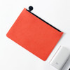 Orange - Fenice Seamless fabric zipper multi pouch