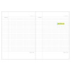 Colorful A5 size grid-lined class notebook