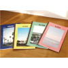 Colorful B5 size grid-lined class notebook