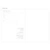 Personal data - Positive small undated diary scheduler