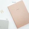 Silver / Rose gold - Moment large lined notebook ver2