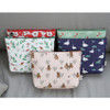 Willow illustration pattern carry all pouch