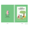 Green - Monster A4 size clear pocket file holder