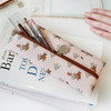 Pink bear - Willow illustration pattern zipper pencil case