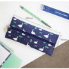 Size of Willow illustration pattern zipper pencil case 