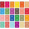 Pack of 96 stickers - NACOO Carry On Mini Label Sticker Pack