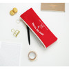 Red - Joie de vivre zipper pencil case