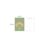 Size of Sports memo pad - Baseball