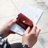 Burgundy - Wanna be chamude flat pocket card case