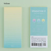 Yellow - Colorful gradation checklist sticky notes