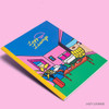 Lazy lounge retro lined notebook