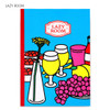Lazy room - Lazy lounge retro lined notebook