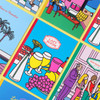 Lazy lounge retro lined notebook