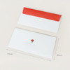 Size of Carnation thank you envelope set