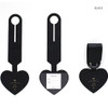Black - Aire delce heart luggage name tag