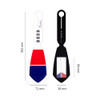 Size of Flag tie travel luggage name tag