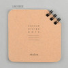 Line beige - Corner mini spiral lined notebook