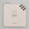 Grid gray - Corner mini spiral lined/grid notebook