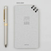Grid gray - Corner small spiral lined/Grid notepad