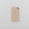 Grid beige - Corner small spiral lined/Grid notepad