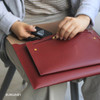 Burgundy - Think about W 13 inches flat laptop pouch