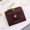 Burgundy - Think about W folding card case