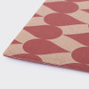 Detail of Vintage pattern sewn bound A5 plain notebook B 