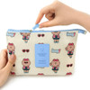 Line friends travel mesh large zipper pouch