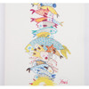 Detail of Mermaid illustration small lined notebook