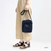 Navy - Voyager double zippered crossbody bag