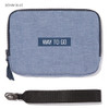 Blue - Weekade way to go travel wallet crossbody bag 