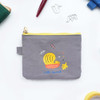 Hey buddy soft flat small zipper pouch
